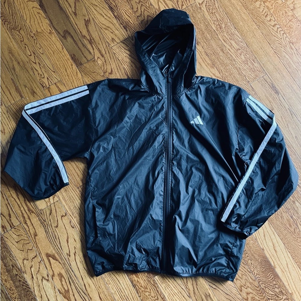 Adidas Essential 3-Stripes Hooded Windbreaker